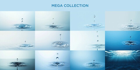 Mega collection of water droplet splash images