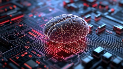 Brain on circuit board