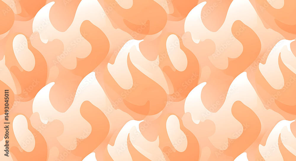 Poster abstract peach and white flame pattern seamless texture for design projects