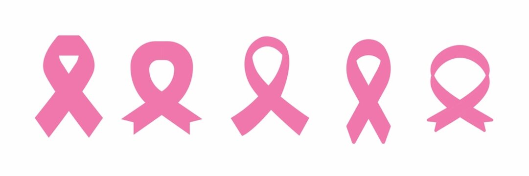 breast cancer ribbon, set of pink ribbon icon, icons of pink ribbon set, breast cancer awareness ribbons icon set, 