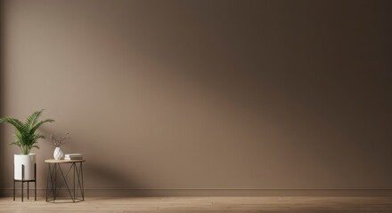 Empty room, minimalist aesthetic