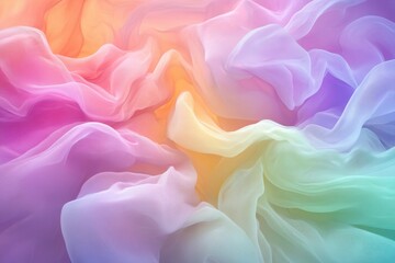 Obraz premium Tranquil abstract background with seamless pastel gradients and a soft, dreamlike glow for serene visual appeal