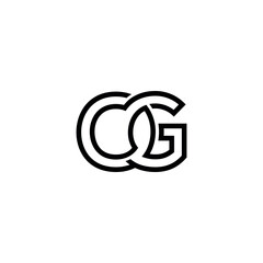 OG GO Letter Logo Design with Modern Minimal Style.
