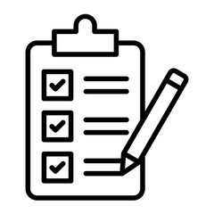 Guidelines Vector Line Icon Design