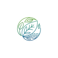 Naklejka premium logo environment design