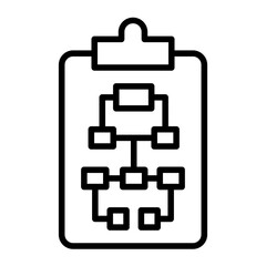 Planing Vector Line Icon Design
