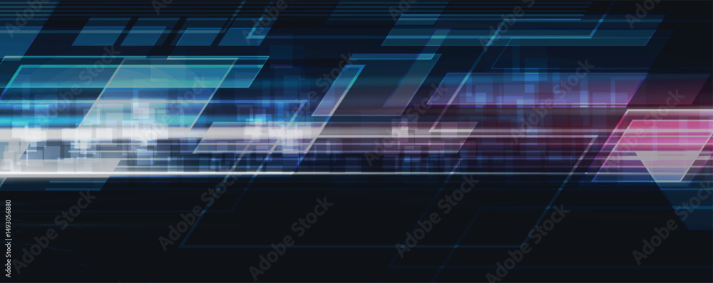 Aufkleber Abstract high technology and science background