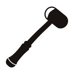 Illustration of a Mallet Tool Commonly Used for Woodworking or Construction