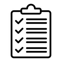 Checking Vector Line Icon Design