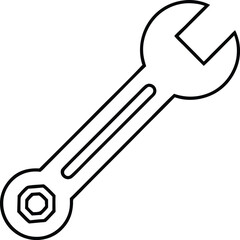 wrench icon. Wrench vector icon. Spanner symbol