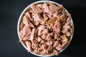 Bowl of Healthy Tuna Fish Chunks