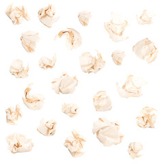 paper ball isolated on white background