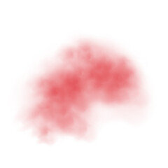 Realistic red smoke or haze on a transparent background. Magic fog, vapor. Vector illustration.	

