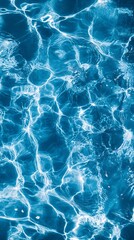 Sparkling Blue Water Texture Ripple Effect Caustic Light Reflection Surface Abstract