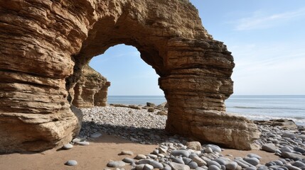 Archway Created by Erosion in Nature