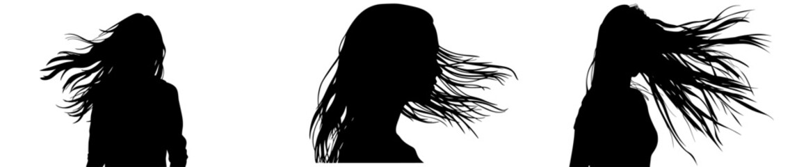 silhouette of a girl