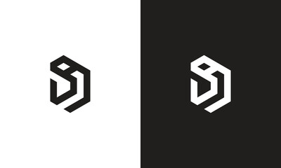 DA logo, monogram unique logo, black and white logo, premium elegant logo, letter MH Vector minimalist