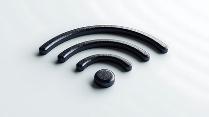 Dark gray wifi symbol