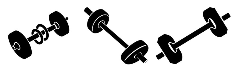 A flat modern icon representing heavy mass metal weight is utilized for apps and websites