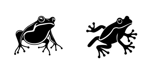 Modern graphic design and websites often feature a frog icon illustration