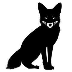 Canis latrans, commonly referred to as the coyote, has its silhouette featured on modern North American maps