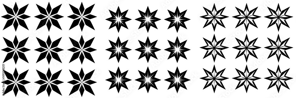 Poster elegant gothic style is embodied in this simple monochrome background, which features a seamless geo