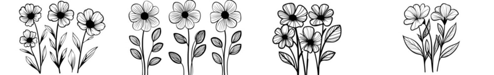 The modern set features a wildflower theme, including a floral collection and various botanical elements