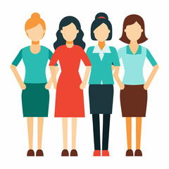 Obraz premium set of business people