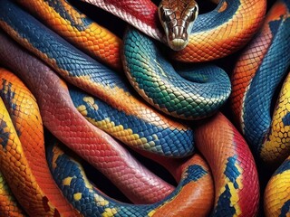 Fototapeta premium Colorful Serpent Collection