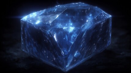 Obraz premium Blue Shining Precious Gem
