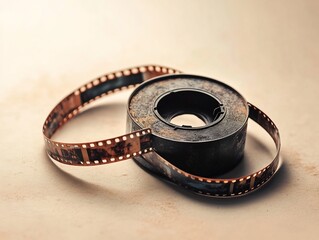 Vintage film reel showcasing visual storytelling and cinematic legacy concept
