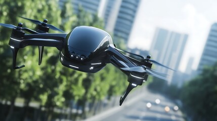 Drone in urban environment