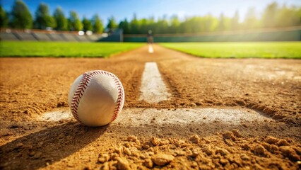 baseball diamond close-up of dirt , grassy terrain texture, baseball stadium dirt