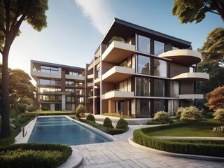 Luxurious Modern Apartment Complex