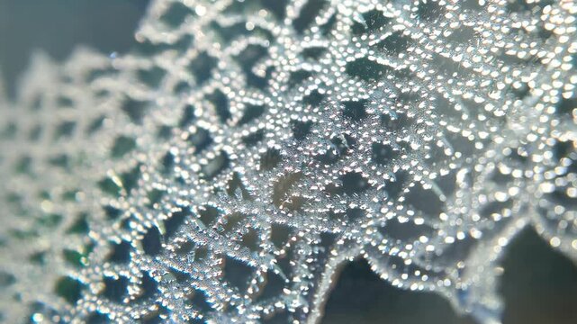 Delicate beaded sequin pattern glistens with shimmer and sparkle creating a textured iridescent surface for festive celebrations