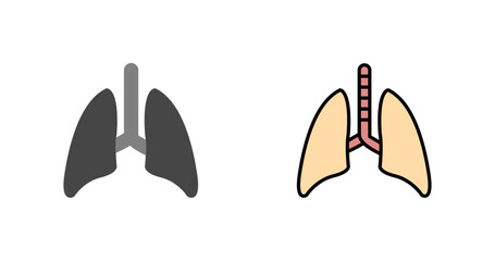 Lung Icon Design