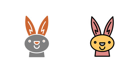 Easter Bunny Icon Design