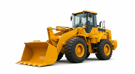 Powerful Yellow Wheel Loader Heavy Equipment Construction Machinery Industrial Vehicle