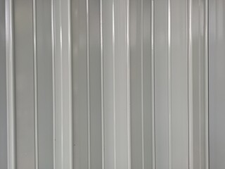 Clean White Corrugated Metal Sheet Background