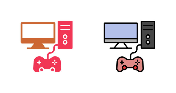 Gaming PC Icon Design