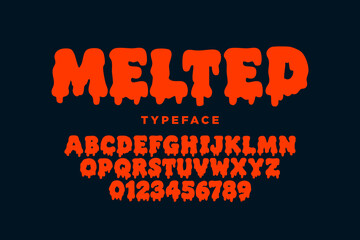 horror gothic alphabet design