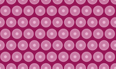 Elegant pink and burgundy repeating pattern of stylized flowers. Perfect for textile design, wallpaper, website backgrounds, and branding.  A modern, geometric design with a touch of vintage charm.