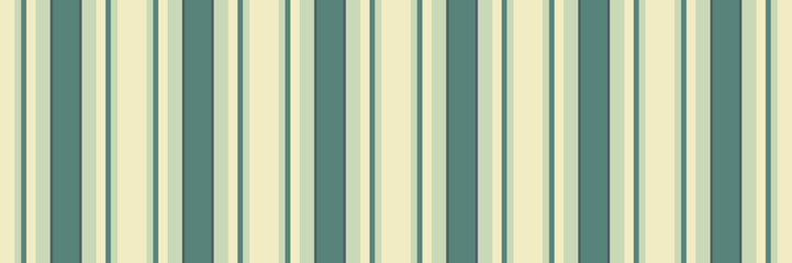Yrand textile stripe texture, yard fabric pattern lines. Bentle seamless vector vertical background in light and teal colors.