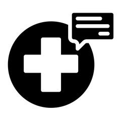 Obraz premium medical chat icon