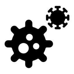 Obraz premium virus icon