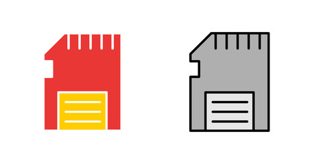 Memory Card Icon Design