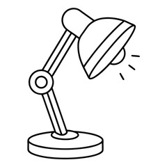 table lamp isolated on white