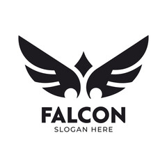 Falcon Bird Logo Design Modern Wing Symbol for Branding Identity
