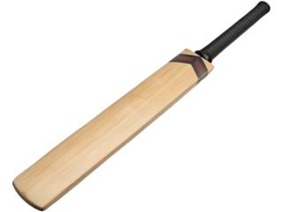 Isolated Cricket Bat Sports Equipment on transparent background cutout, PNG file, Cutout file