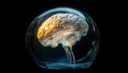 Neural pathways connecting continents in tech global brain research center 3d visualization scientific environment abstract concept